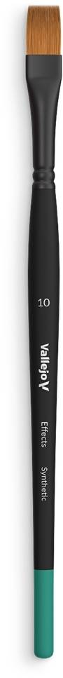 Vallejo: B04010 - Effects - Flat Rectangular Brush - Synthetic 10
