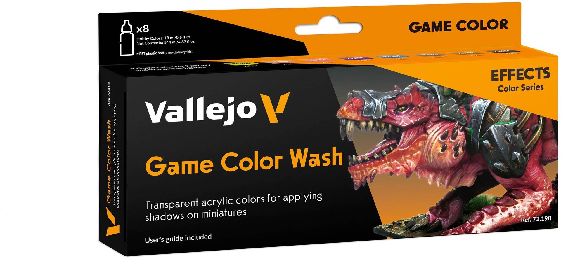 Vallejo: 72.190 - Game Color - Game Color Wash 8x18ml