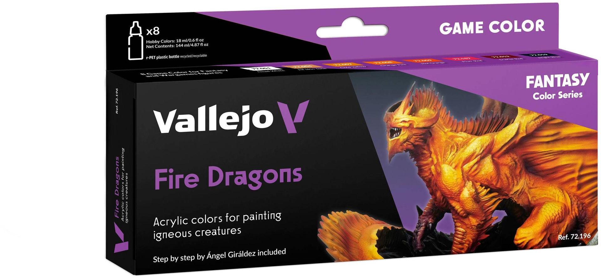 Vallejo: 72.196 - Game Color - Fire Dragons 8x18ml