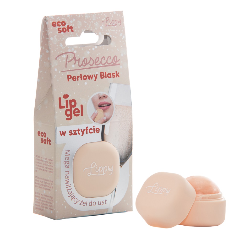 Ecosoft Lippy balsam do ust Prosecco 6.2 g - Pomadka lub błyszczyk