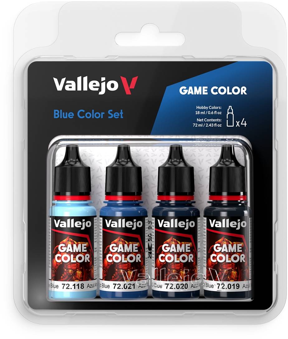 Vallejo: 72.376 - Game Color - Blue Color Set 4x18 ml