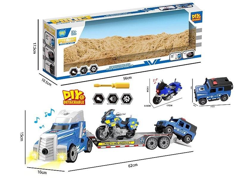 Laweta z autami ze światłem i dźwiękiem Adar - model lub pojazd