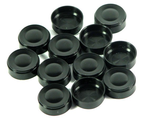 Pionki do warcabów małe - czarne Plastic Polska - gra