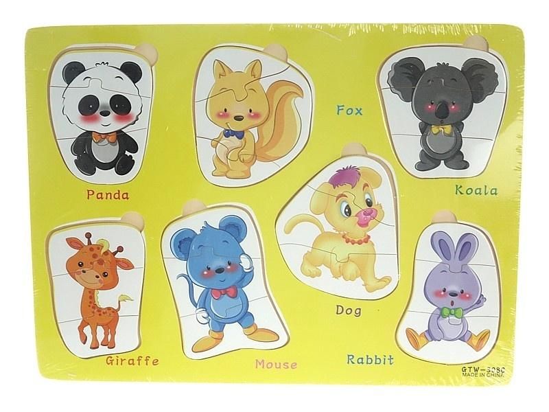 Puzzle drewniane Zwierzęta Adar - puzzle