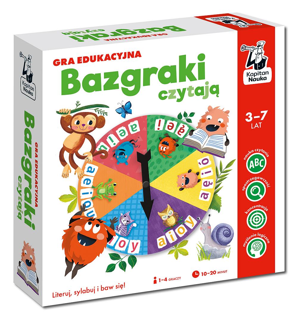 Bazgraki czytają. Gra edukacyjna. Kapitan Nauka - Katarzyna Urbaniak, Agnieszka Ulatowska - gra