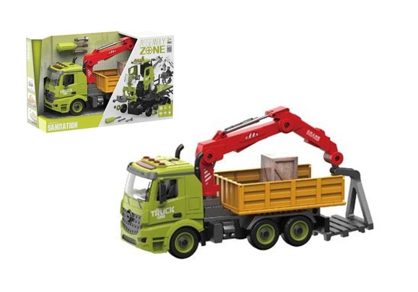 Auto ciężarówka z dźwiękami światłem i napędem Swede - model lub pojazd