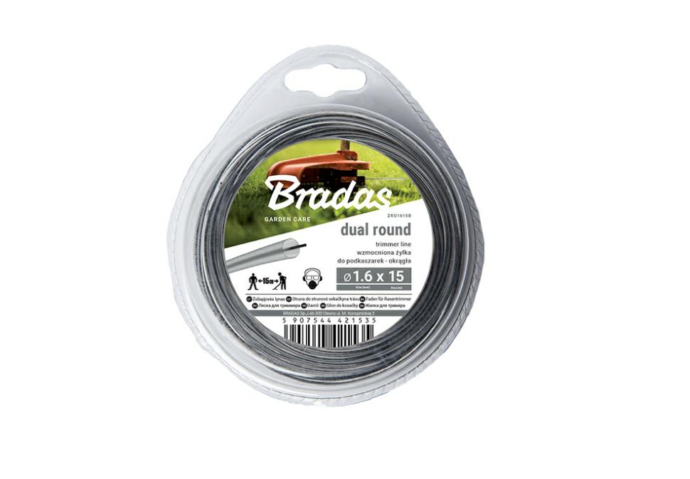 Bradas Żyłka tnąca ripper dual 2.7*15m/okrągła /blister