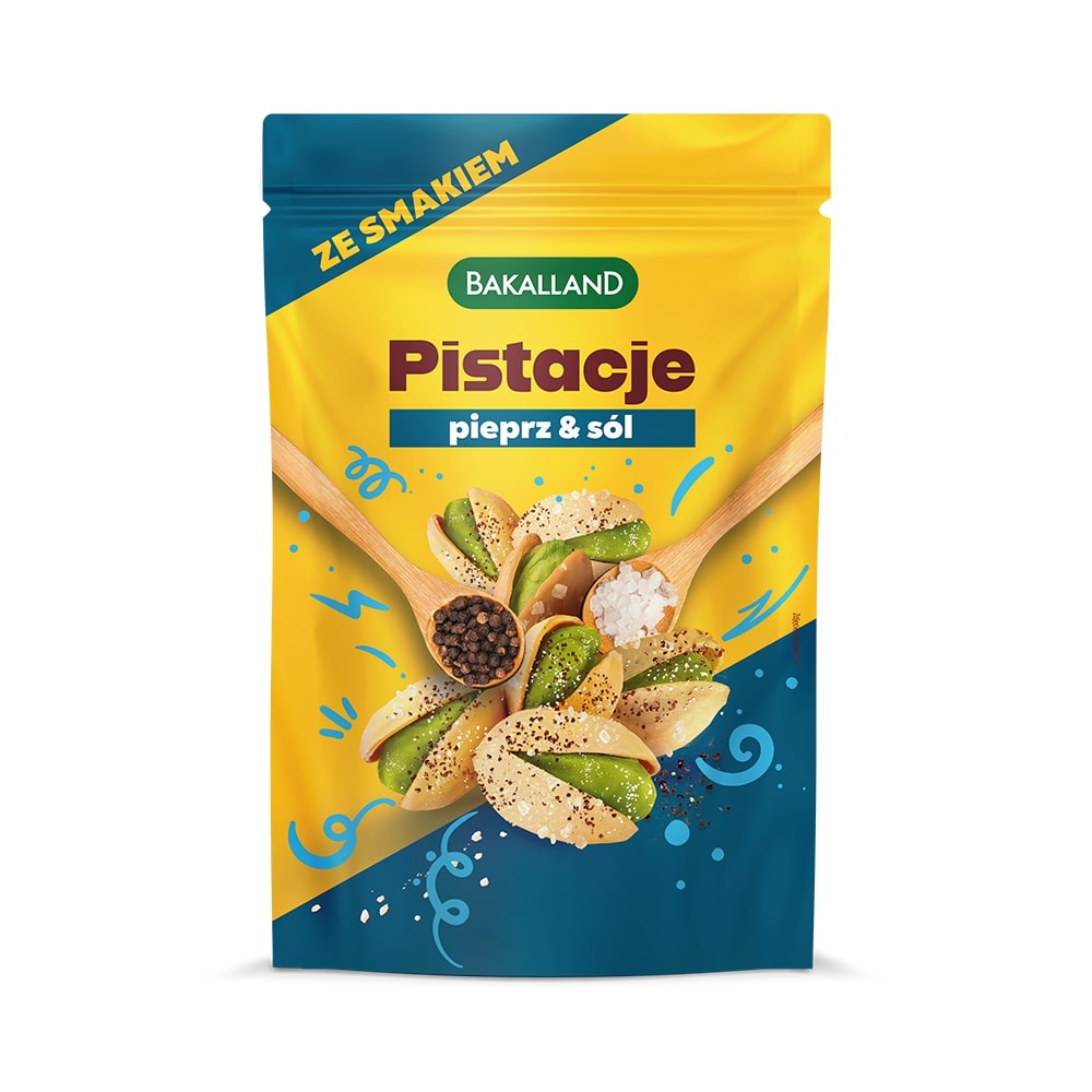 Bakalland Pistacje prażone Salt&Pepper 170 g - żywność