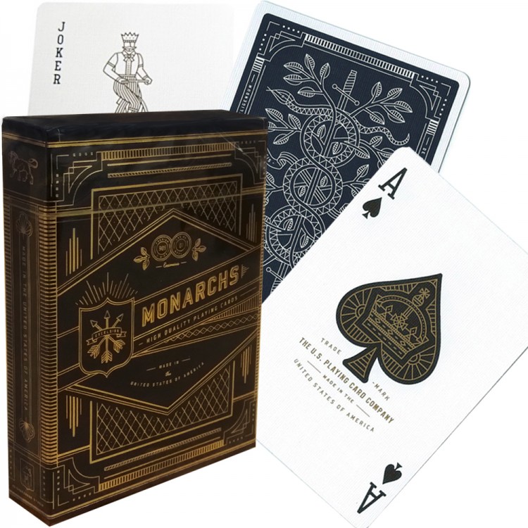 Monarchs, karty do gry, ciemnoniebieskie Theory11 - gra