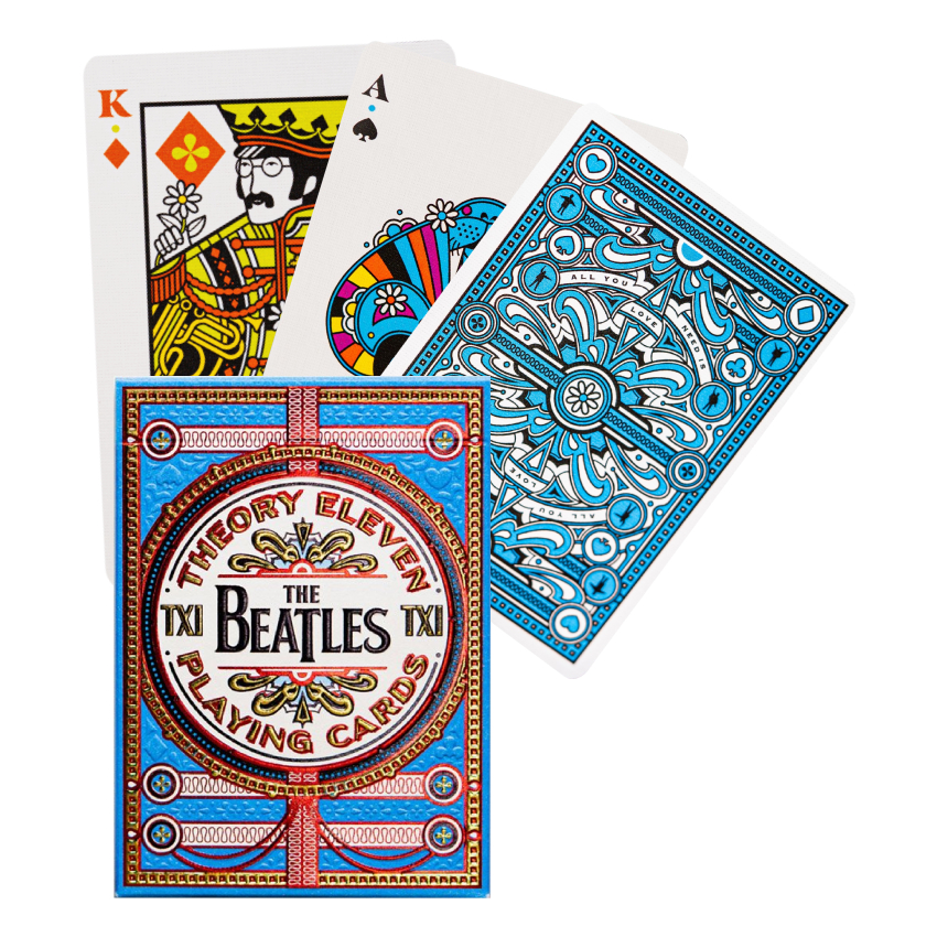 The Beatles, karty do gry, niebieskie Theory11 - gra