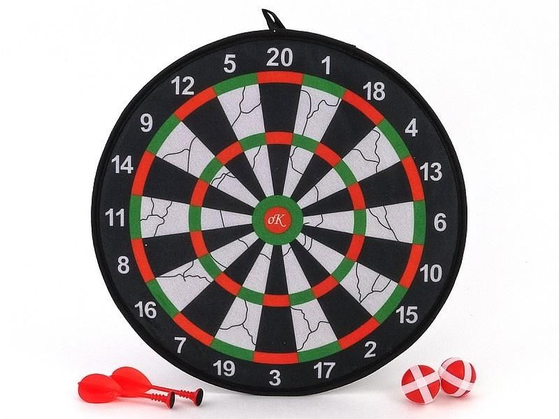 Tarcza z rzutkami na rzep 42x37x4cm - zabawka