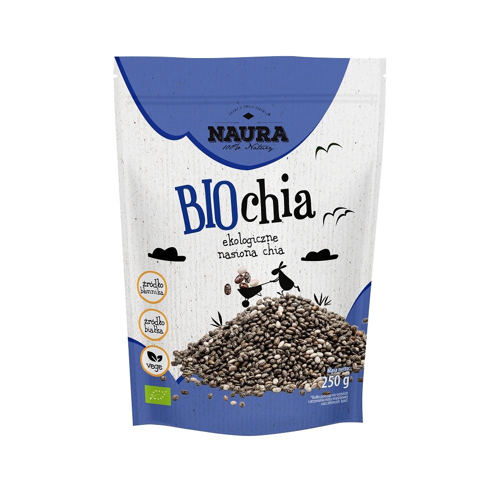 Naura Nasiona Chia 250 g Bio - żywność