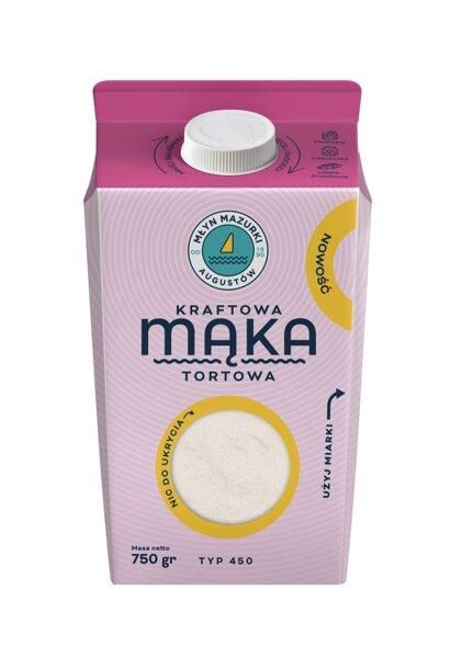 Młyn Mazurki Kraftowa mąka pszenna typ 450 tortowa karton 750 g