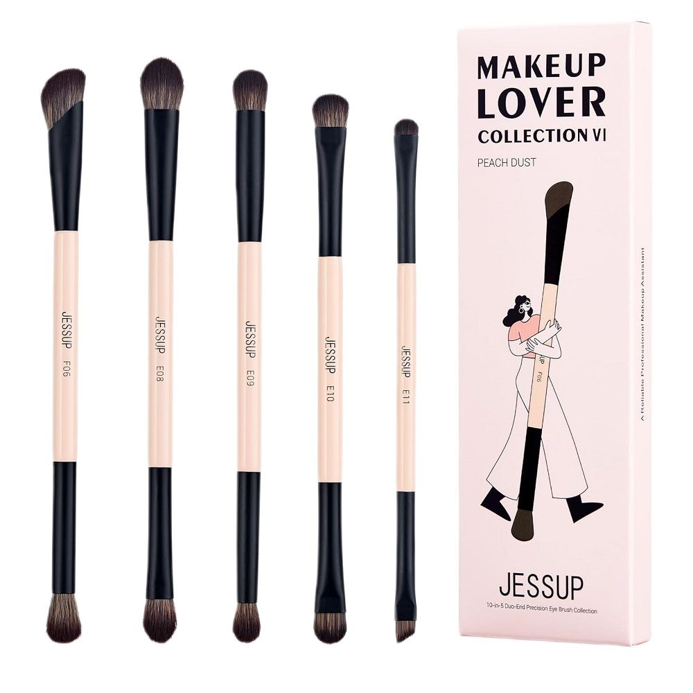 Jessup 10-in-5 Duo-End Precision Eye Brush Collection zestaw 5 pędzli do makijażu oka T509 5 szt.