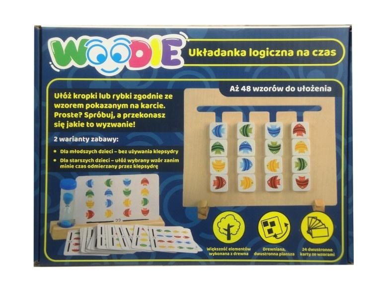 Drewniana układanka logiczna na czas Woodie Swede - gra