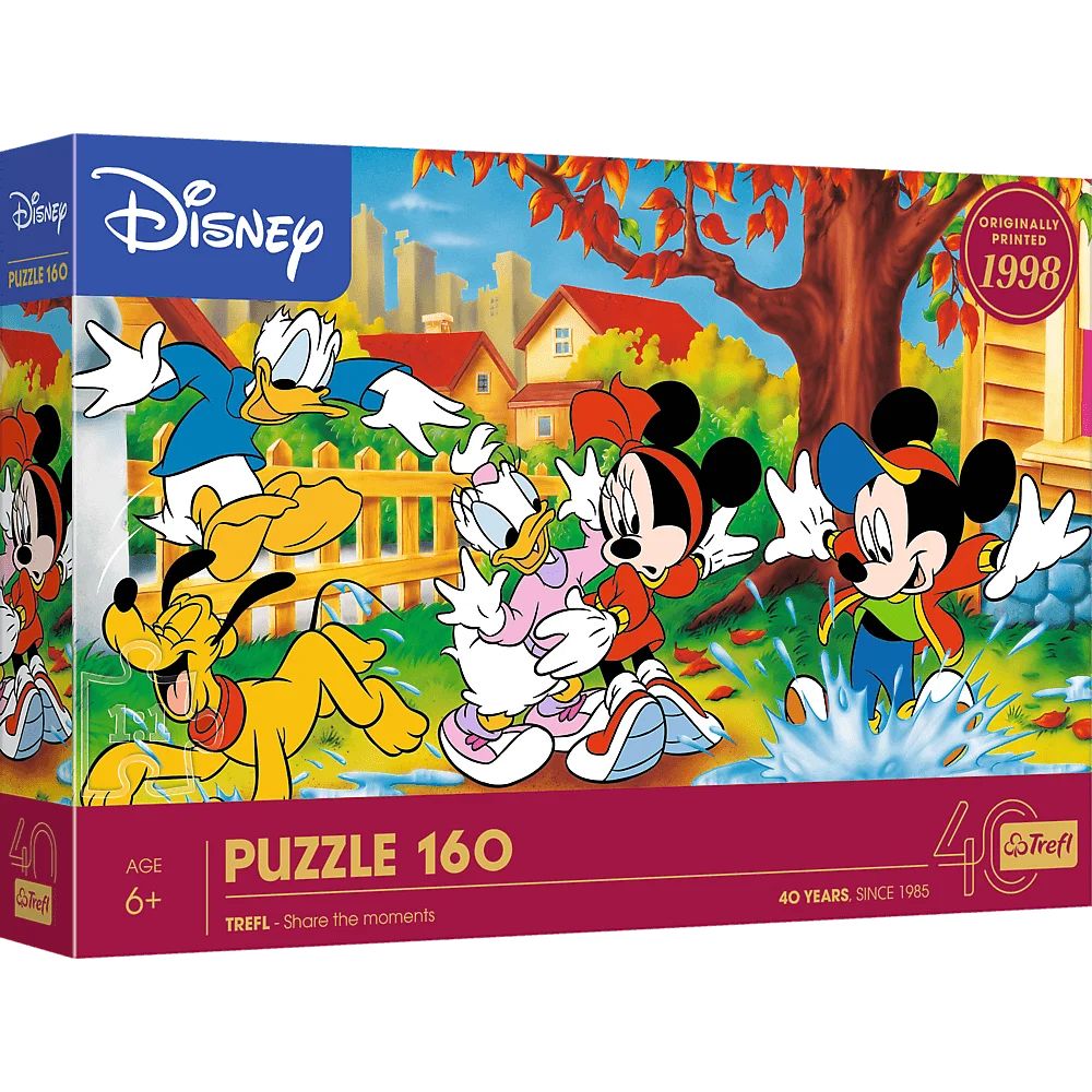 Puzzle 160 Zabawa w kałużach Disney Mickey Mouse Trefl - puzzle