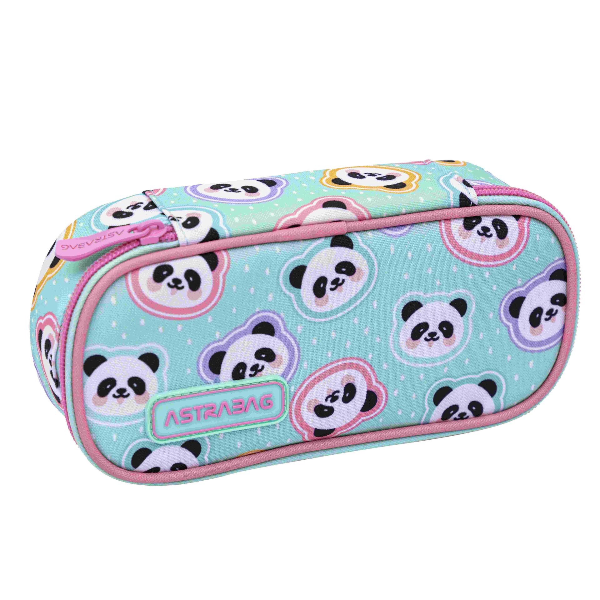 Piórnik Astrabag Minty Pandas Ac6