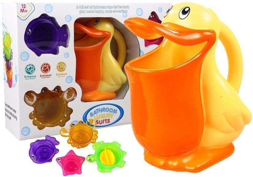 Zabawka do kąpieli Pelikan foremki zwierzątka Leantoys - zabawka