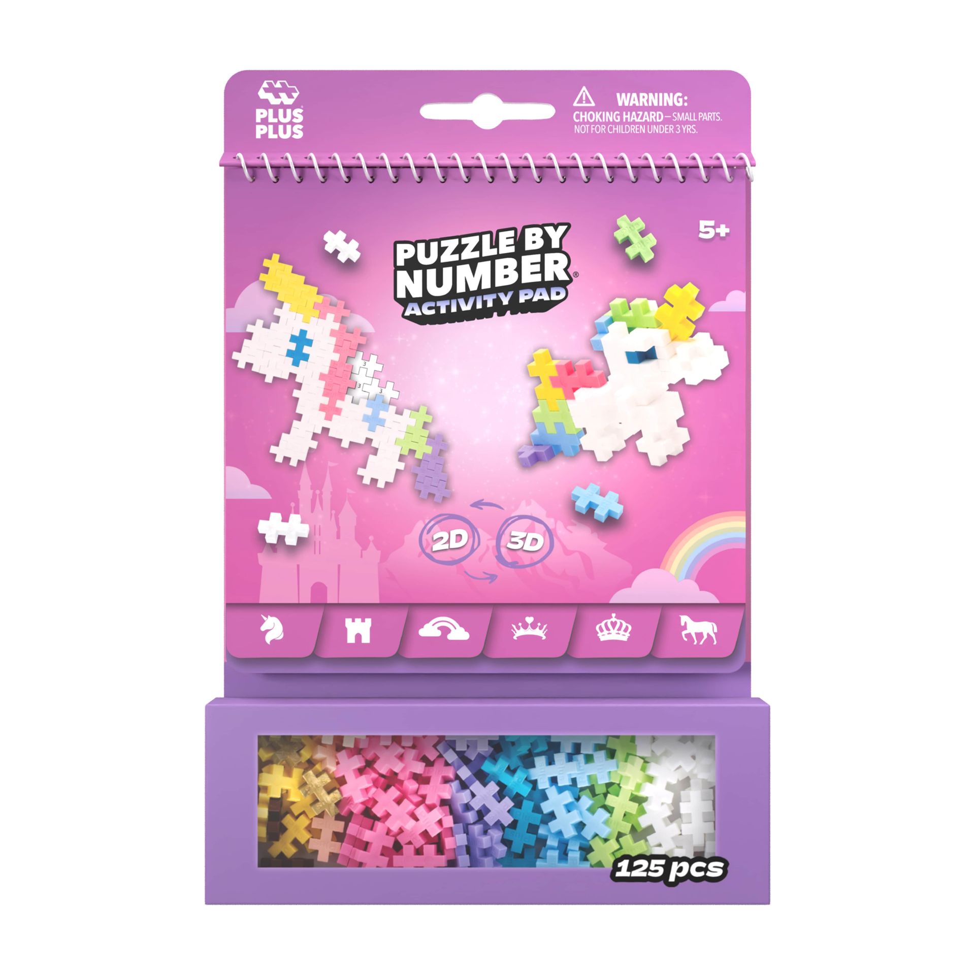 Puzzle By Number Activity Pad Bajkowy 125el Plus-Plus - puzzle