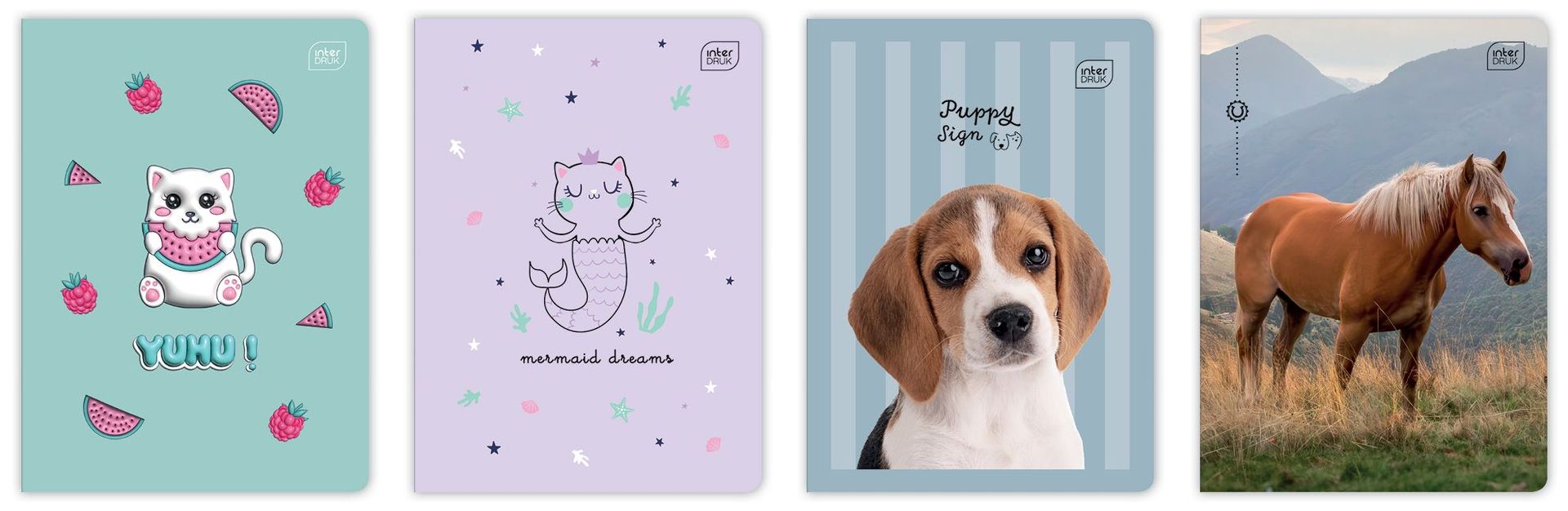 Zeszyt kolorowa linia. A5 16k.70g Girls