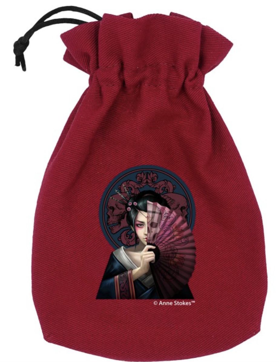 Woreczek na kostki Anne Stokes: Geisha Skull Q-Workshop - gra