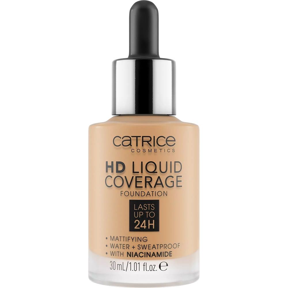 Catrice Hd Liquid Coverage matujący podkład do twarzy 035 Natural Beige 30 ml - Podkład lub puder