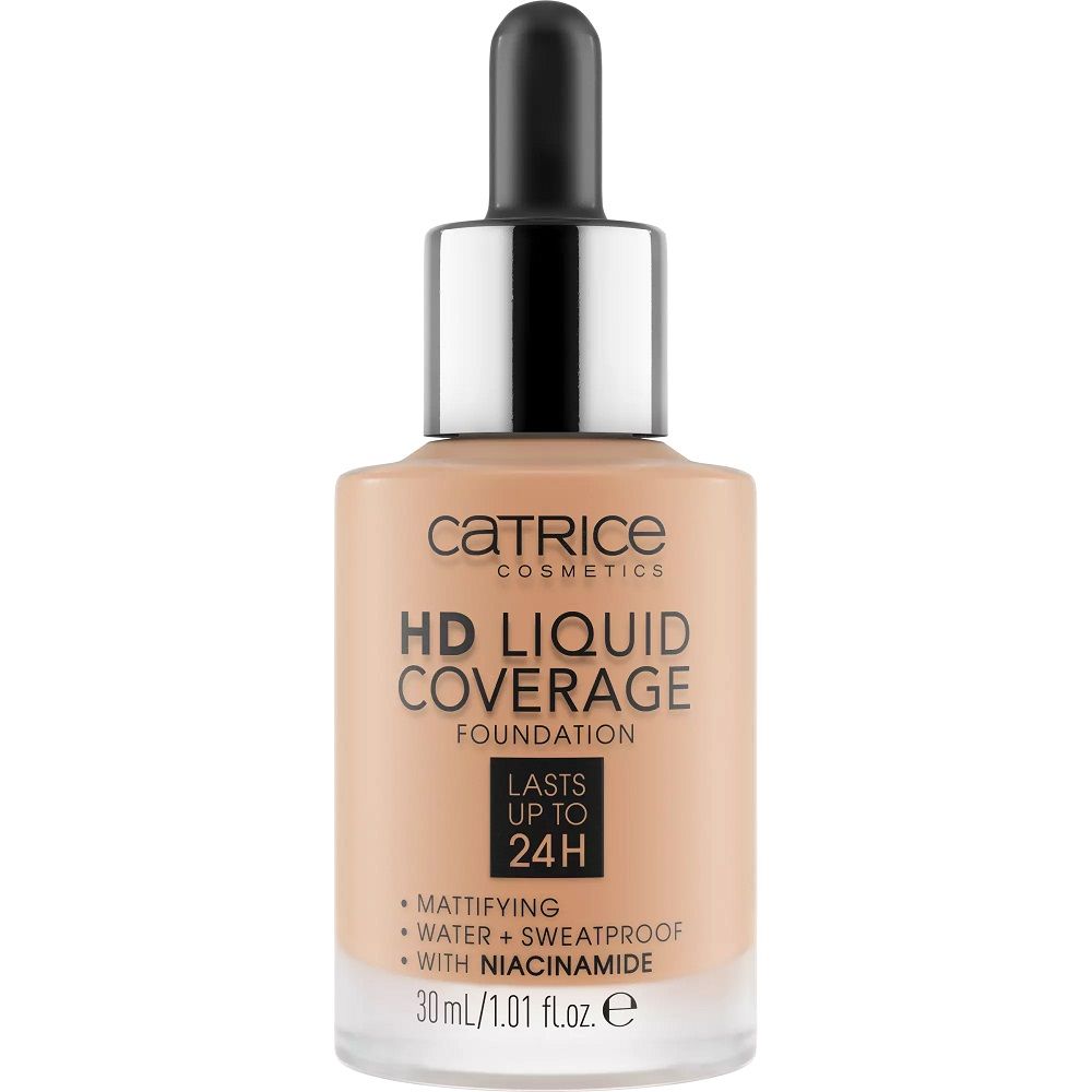 Catrice Hd Liquid Coverage matujący podkład do twarzy 044 Deeply Rose 30 ml - Podkład lub puder