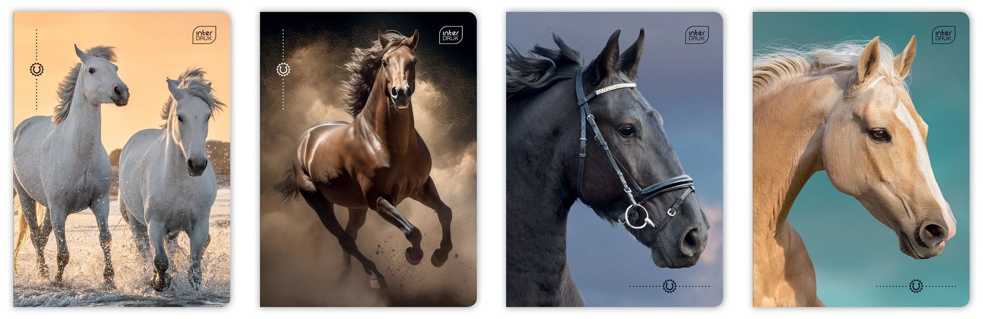 Zeszyt w kratkę. A5 16k 70g. Wild Horses