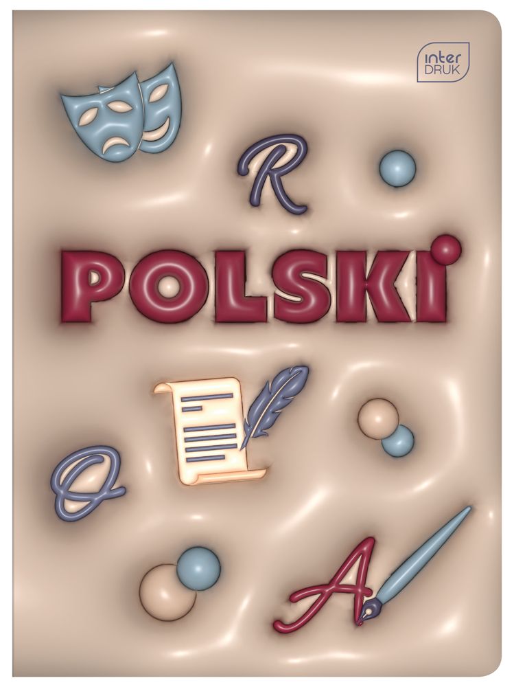 Zeszyt w linię. Polski A5 60k. Hybrid z pigułką wiedzy