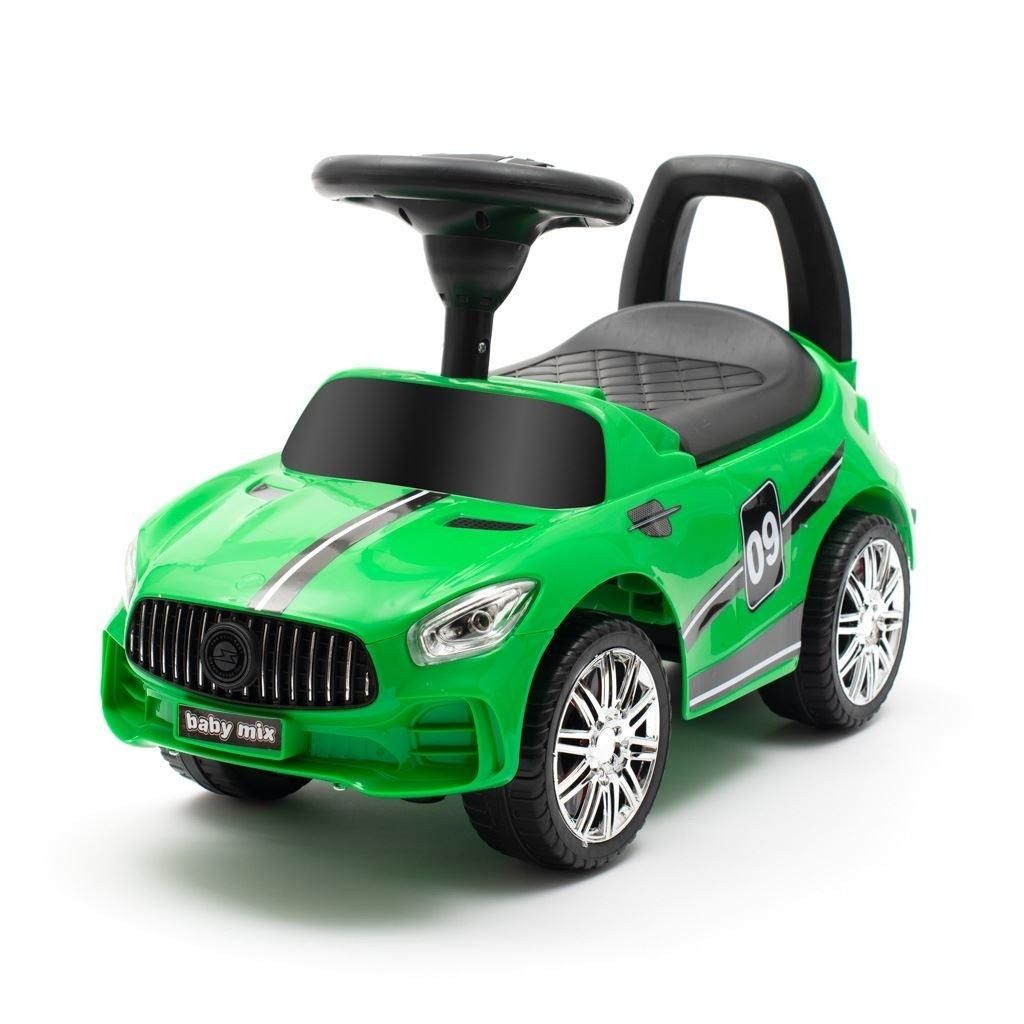 Jeździk dziecięcy z dźwiękiem Racer zielony Baby Mix
