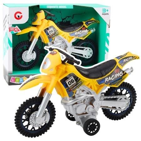 Motor crossowy Off-Road żółty Leantoys - model lub pojazd