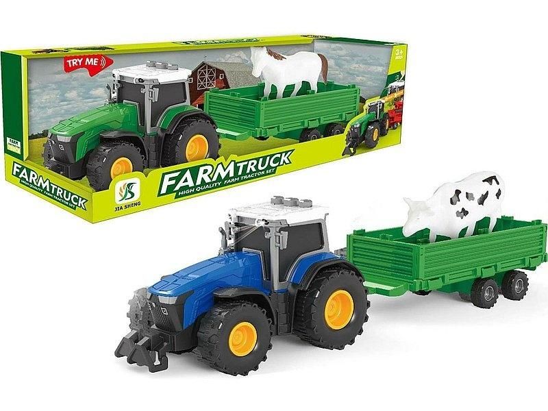 Traktor z przyczepą światło dźwięk napęd Mix Adar - model lub pojazd