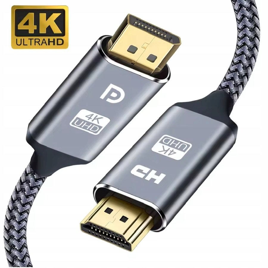 Kabel DisplayPort do HDMI 4K 60Hz, 2m