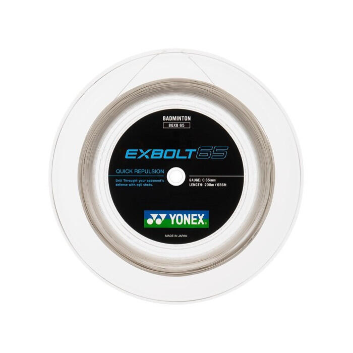 Naciąg rakiety do badmintona Yonex  Exbolt 65 White (200 m)