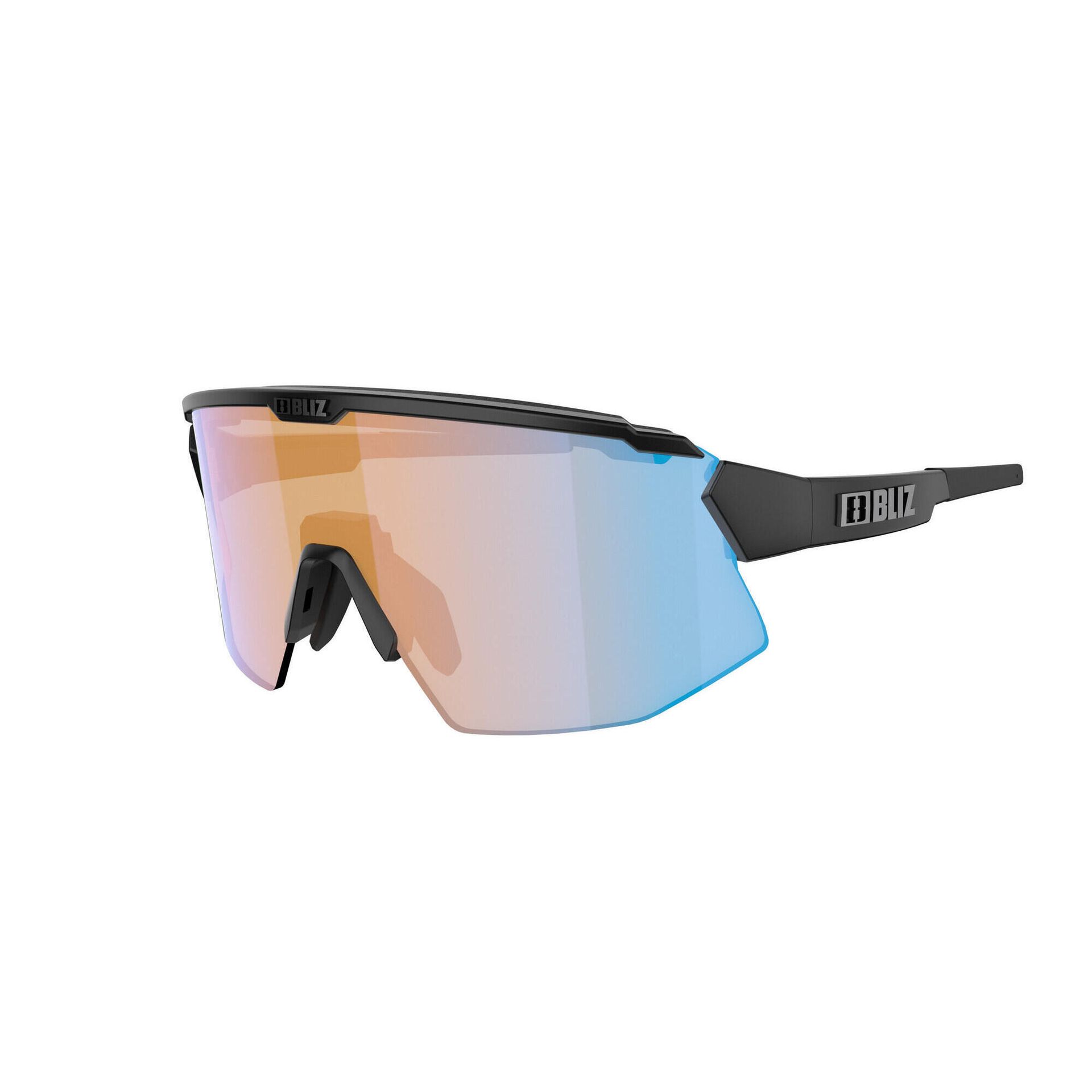BLIZ BREEZE NANO OPTICS Matt Black Orange w Blue Multi Cat.1 + Brown w Silver Mirror Cat.3 52102 13N
