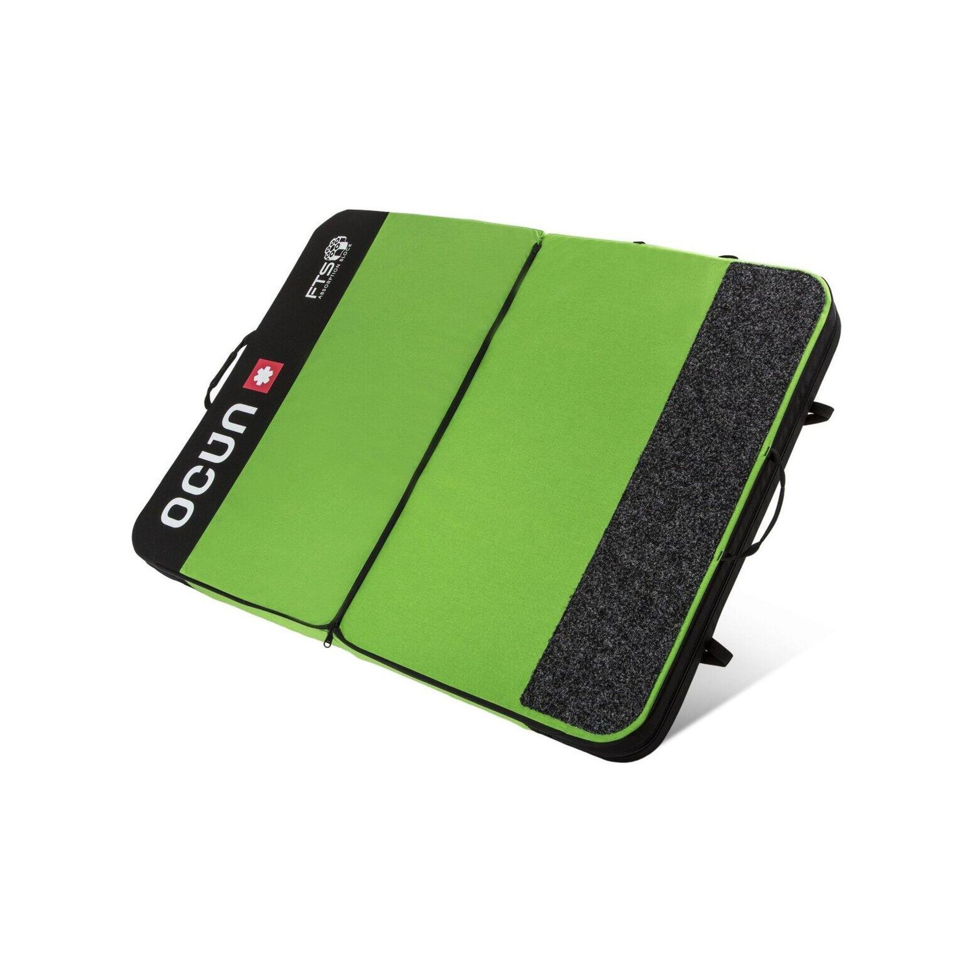 Ocun Moonwalk FTS Crashpad, zielony/szary 2022 Crash Pady 4723-Green