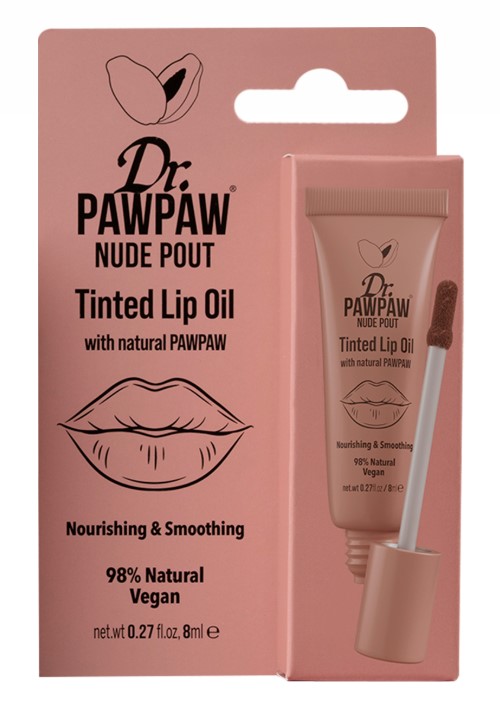 Dr. PAWPAW Tinted Lip Oil Koloryzujący Olejek do Ust Nude Pout