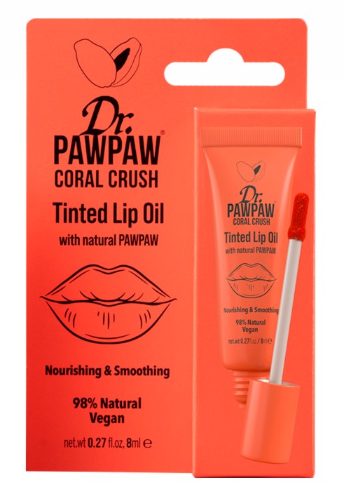Dr. PAWPAW Tinted Lip Oil Koloryzujący Olejek do Ust Coral Crush