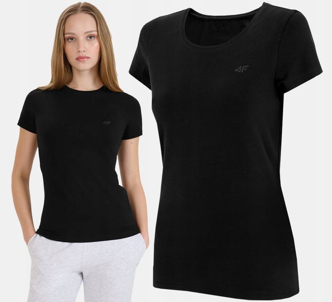 Koszulka Damska 4f T-shirt F2255 Podkoszulek Bawełniany Na Co Dzień Xl