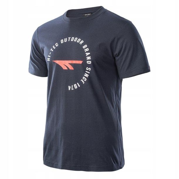 Koszulka Męska Hi-tec T-shirt Sportowa Bawełniana Olen / L