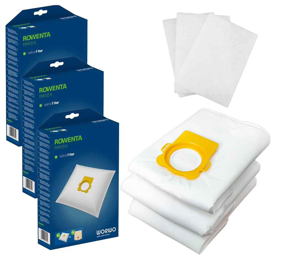 12x WORKI DO ODKURZACZA ROWENTA COMPACTEO RO 1733