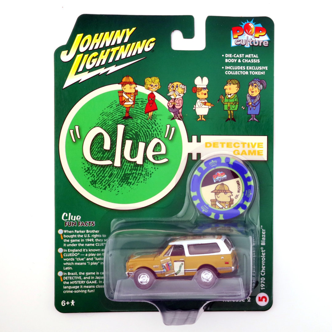 JOHNNY LIGHTNING 1970 Chevrolet Blazer Clue - Detective Game Pop Culture