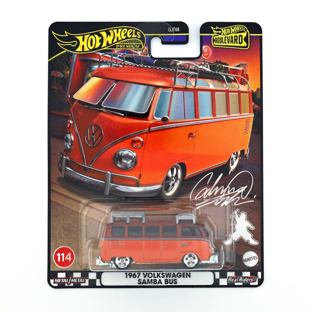 HOT WHEELS Premium 1967 Volkswagen VW Samba Bus Boulevard #114