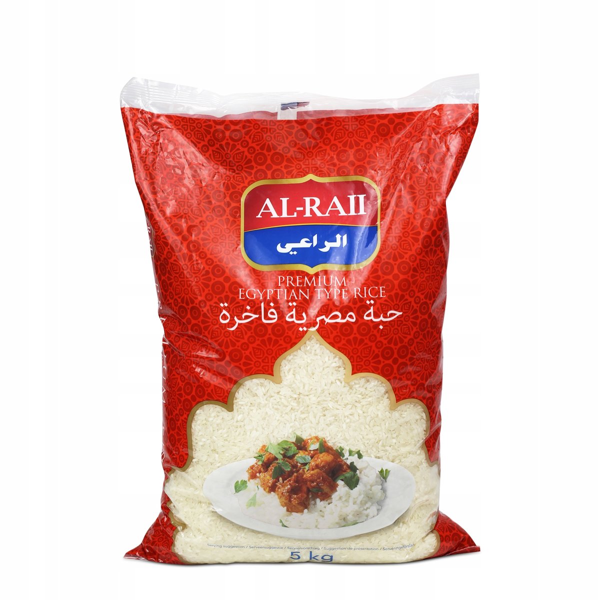 RYŻ TYP EGIPSKI BIAŁY ŚREDNIOZIARNISTY EGYPTIAN RICE 5 kg AL RAII