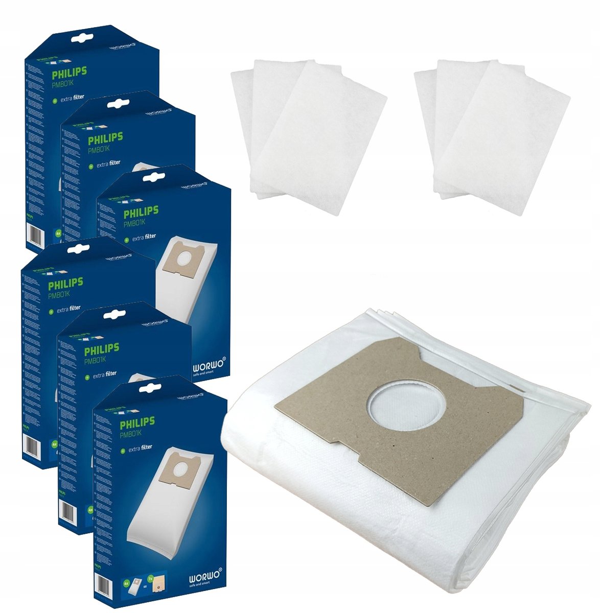 12x WORKI DO ODKURZACZA PHILIPS ATHENA TRIATHLON