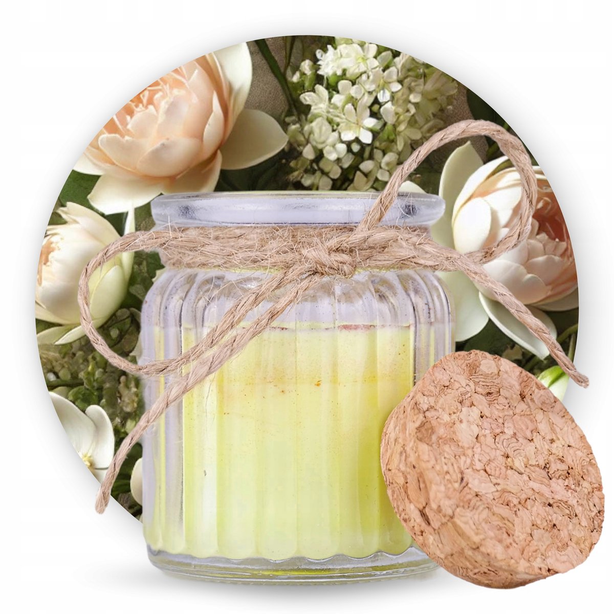 Świeczka Białe Piżmo - Naturalna Świeca Piżmowa Zapach do Domu