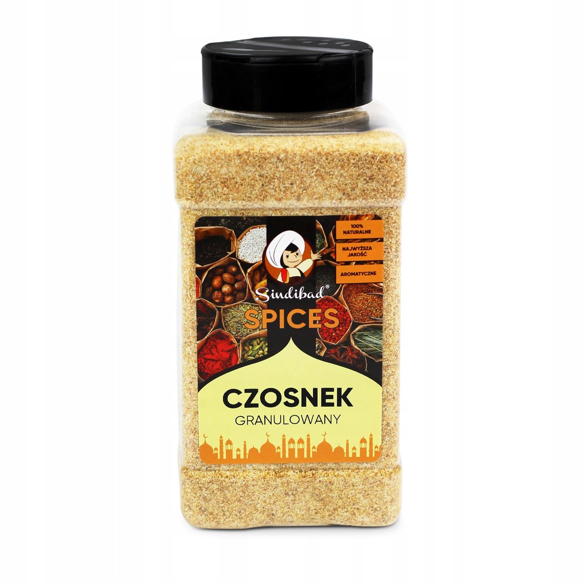 CZOSNEK GRANULOWANY NATURALNY AROMAT 580g Sindibad