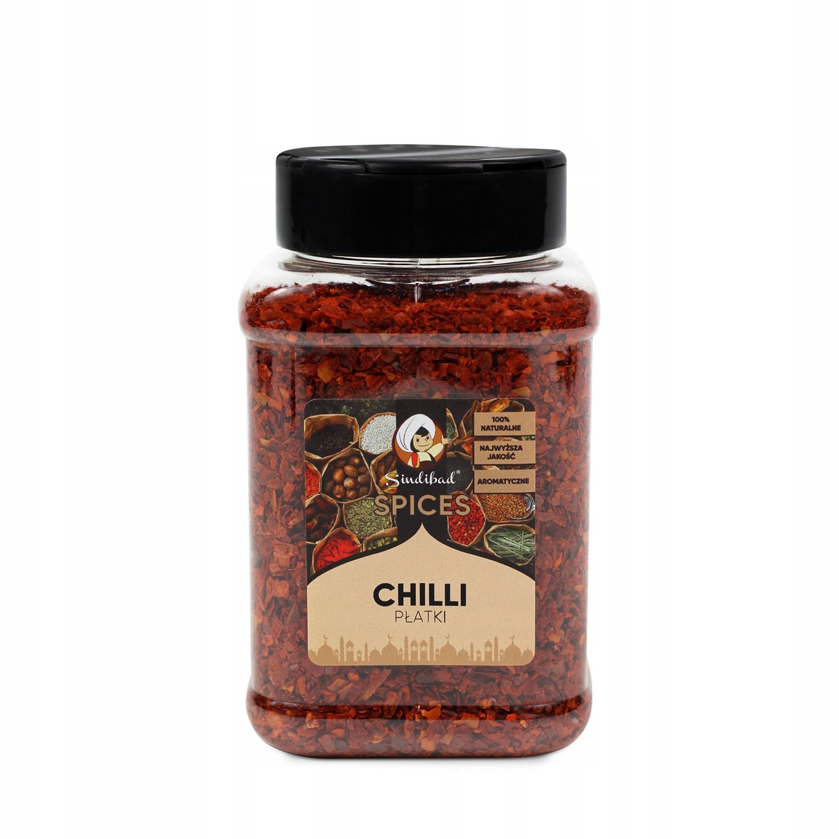 PŁATKI PAPRYKI CHILLI FLAKES 200 G Sindibad PIKANTNE