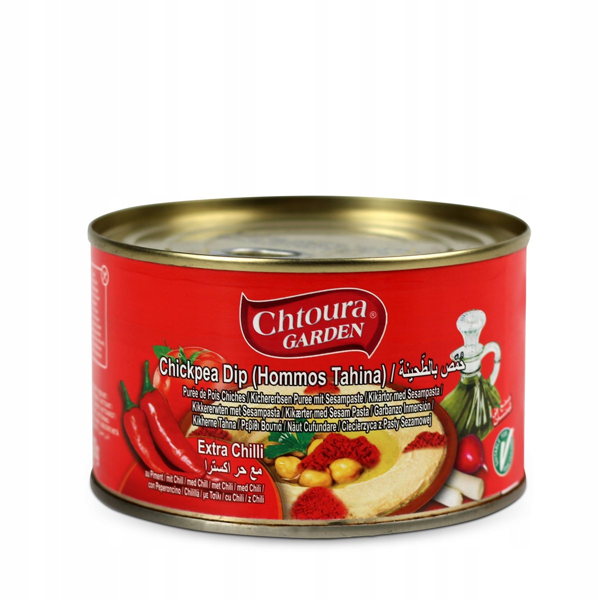 PIKANTNY HUMMUS Z CHILLI 420g CHTOURA 100% JAKOŚCI