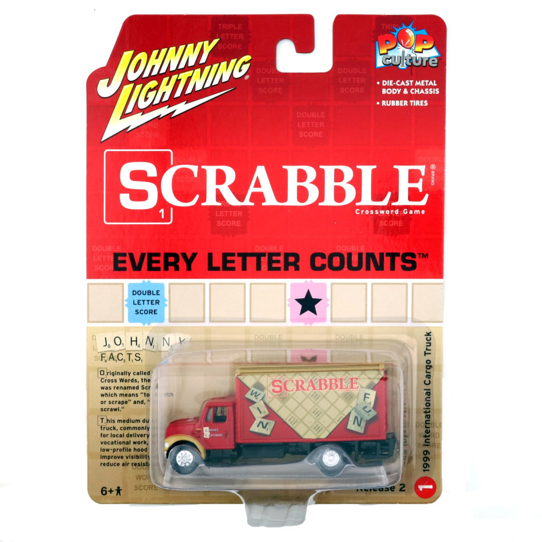 JOHNNY LIGHTNING 1999 International Cargo Truck Scrabble Pop Culture